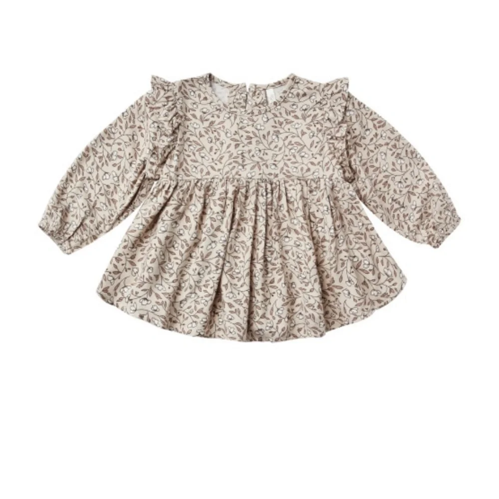 Floral Beige Kids Top by Rylee & cru